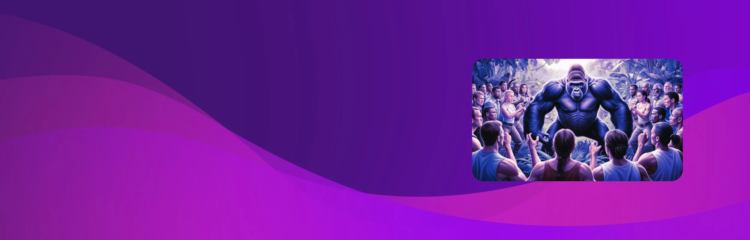 100 Humans Vs 1 Gorilla. But Make it Supply Chain Header